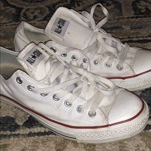 White low-top Converse